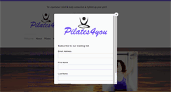 Desktop Screenshot of pilates4you.co.uk